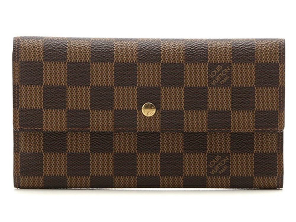 LOUIS VUITTON Long Wallet Portefeuille International Damier SJ